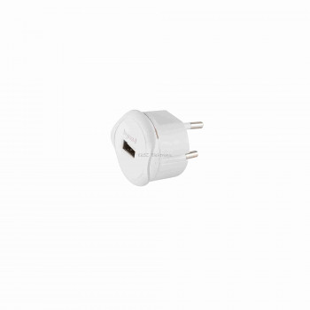 USB-s csatlakozódugó 1,5A - 5V, fehér USB-s csatlakozódugó 1,5A - 5V, fehér