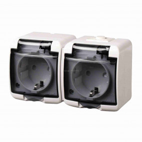 2 férőhelyes földelt aljzat