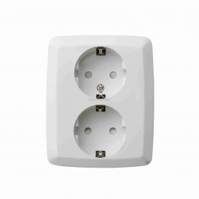 WAVE Süllyesztett, 2 férõhelyes földelt aljzat WAVE Süllyesztett, 2 férõhelyes földelt aljzat