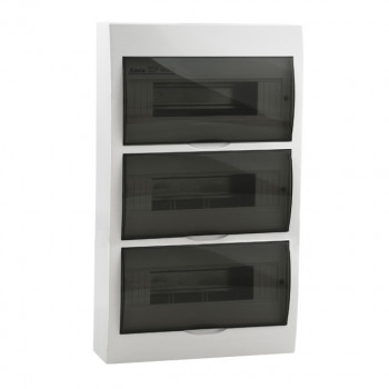 DB312S 3x12P/SMD falon kívüli kiselosztó doboz DB312S 3x12P/SMD falon kívüli kiselosztó doboz