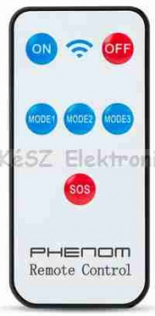 Mozgásérzékelős napelemes reflektor távszabályzóval