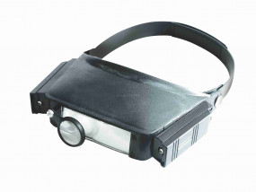 Homlokpántos nagyító világítással