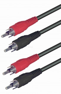 Audió kábel, 2 RCA dugó-2 RCA dugó, 5 m