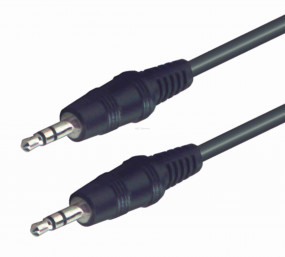 Audió kábel, 3,5 mm sztereó dugó-3,5 mm sztereó dugó, 5 m