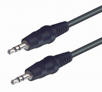 Audió kábel, 3,5 mm sztereó dugó-3,5 mm sztereó dugó, 5 m