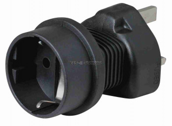 Utazóadapter, földelt, angol Utazóadapter, földelt, angol