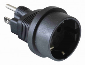 Utazóadapter, földelt, amerikai