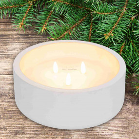 LED-es kőmécses, 3 LED, ∅20 cm x 8 cm LED-es kőmécses, 3 LED, ∅20 cm x 8 cm