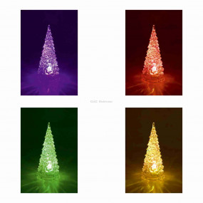 LED-es asztali dísz, fenyőfa LED-es asztali dísz, fenyőfa