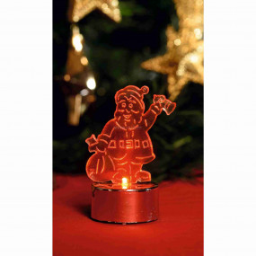 LED-es mécses dekoráció, Mikulás