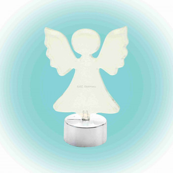 LED-es asztali dísz, angyal