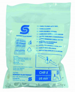 Kábelbilincs szöggel, 8 mm