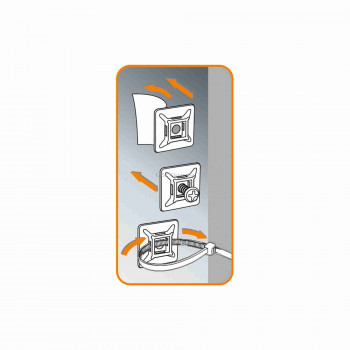 Kábelkötegelő talp