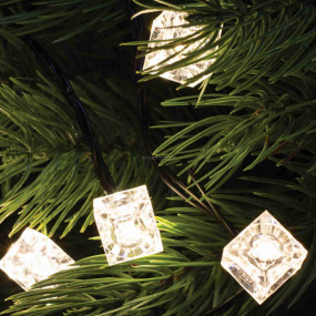 Dekoráció izzósorhoz, kocka, 50 db, Ø5 mm-es LED-re Dekoráció izzósorhoz, kocka, 50 db, Ø5 mm-es LED-re