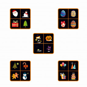 Lézer- és LED projektor, cserélhető motívumokkal