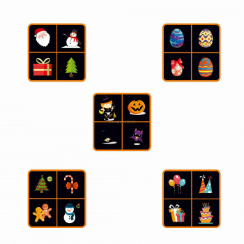 Lézer- és LED projektor, cserélhető motívumokkal