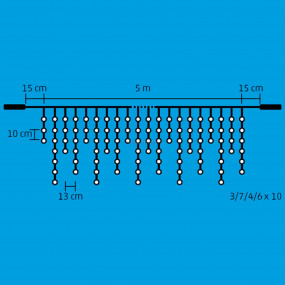 Sorolható LED-es jégcsap fényfüggöny
