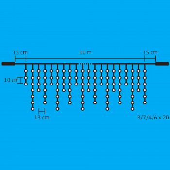 Sorolható LED-es jégcsap fényfüggöny
