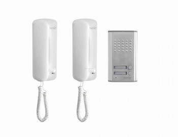Vezetékes kaputelefon szett, kétlakásos Vezetékes kaputelefon szett, kétlakásos