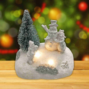 LEDes karácsonyi asztali dísz