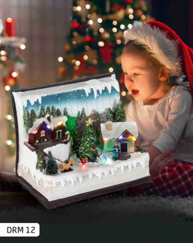 Dioráma, nyitott könyv