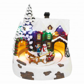 Dioráma, havas ház Dioráma, havas ház