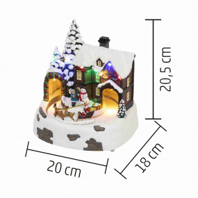 Dioráma, havas ház Dioráma, havas ház