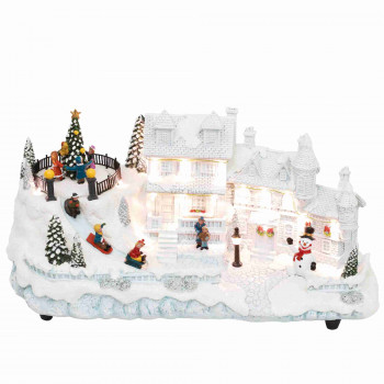 Dioráma, fehér ház