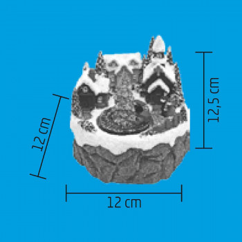 Világító templom, vonattal