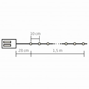 Dekorációs fényfüzér Dekorációs fényfüzér