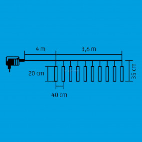 LED-es jégcsap fényfüggöny