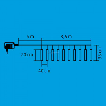 LED-es jégcsap fényfüggöny