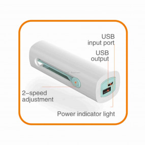 Kézi, tölthető ventilátor