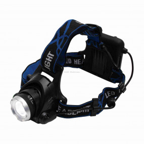 LED-es fém fejlámpa, ZOOM, 800 lumen LED-es fém fejlámpa, ZOOM, 800 lumen