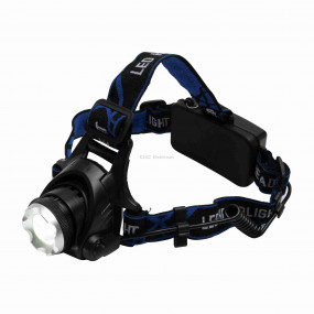 LED-es tölthető fém fejlámpa, ZOOM, 1000 lumen LED-es tölthető fém fejlámpa, ZOOM, 1000 lumen