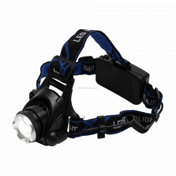 LED-es tölthető fém fejlámpa, ZOOM, 1000 lumen LED-es tölthető fém fejlámpa, ZOOM, 1000 lumen