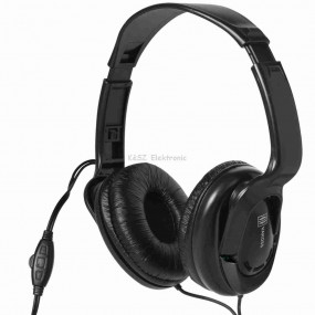 Sztereo fejhallgató, hangerőszabályzóval, 5 m vezeték Sztereo fejhallgató, hangerőszabályzóval, 5 m vezeték