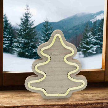 Fa asztali dísz, fenyő