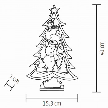 LED-es asztali dísz