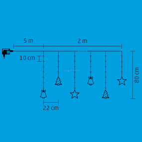 Micro LED-es, figurás fényfüggöny Micro LED-es, figurás fényfüggöny