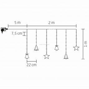 Micro-LED-es, figurás fényfüggöny