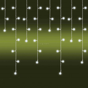 LED-es jégcsap fényfüggöny, 8 programos, 4,7m, IP44, 230V