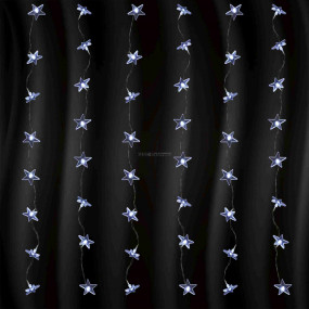 LED-es fényfüggöny, csillag, 1,5x1m, 230V