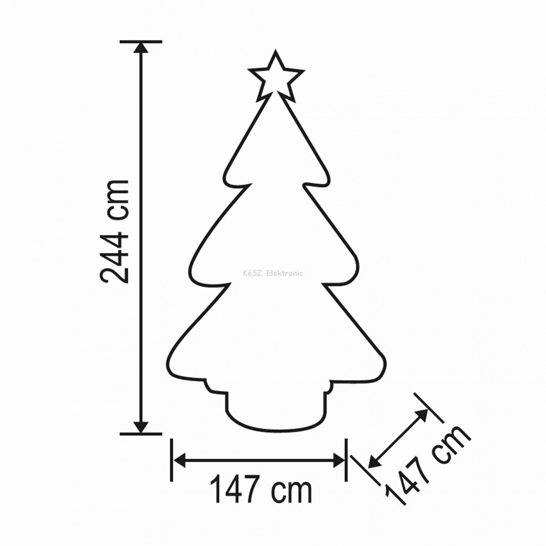 Felfújható karácsonyfa