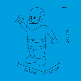 Felfújható Mikulás