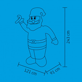 Felfújható Mikulás Felfújható Mikulás