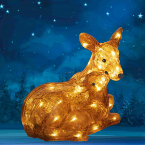 Akril őzike, gidával