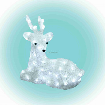 LED-es rénszarvas dekoráció