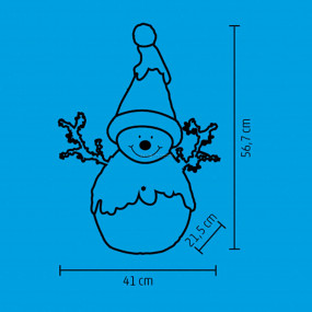 LED-es kerámia figura