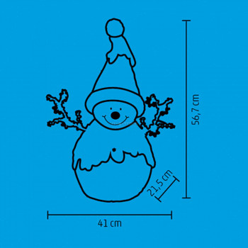 LED-es kerámia figura